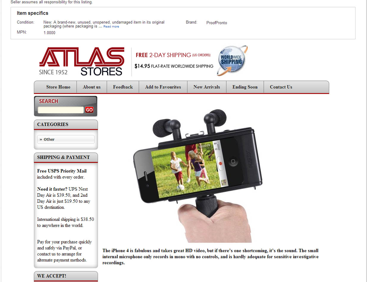 Atlas Stores eBay Store image 1