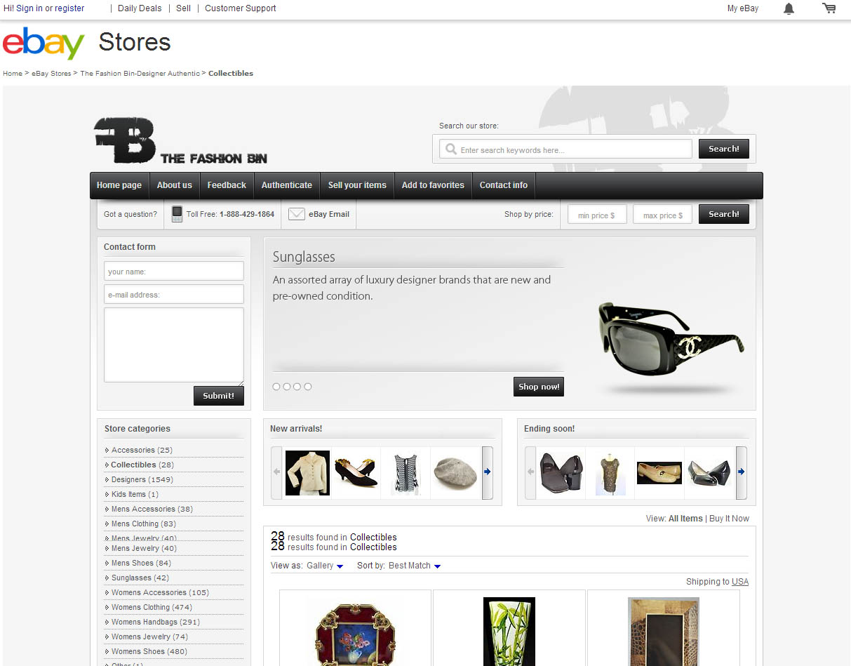The Fashion Bin eBay Store image 1