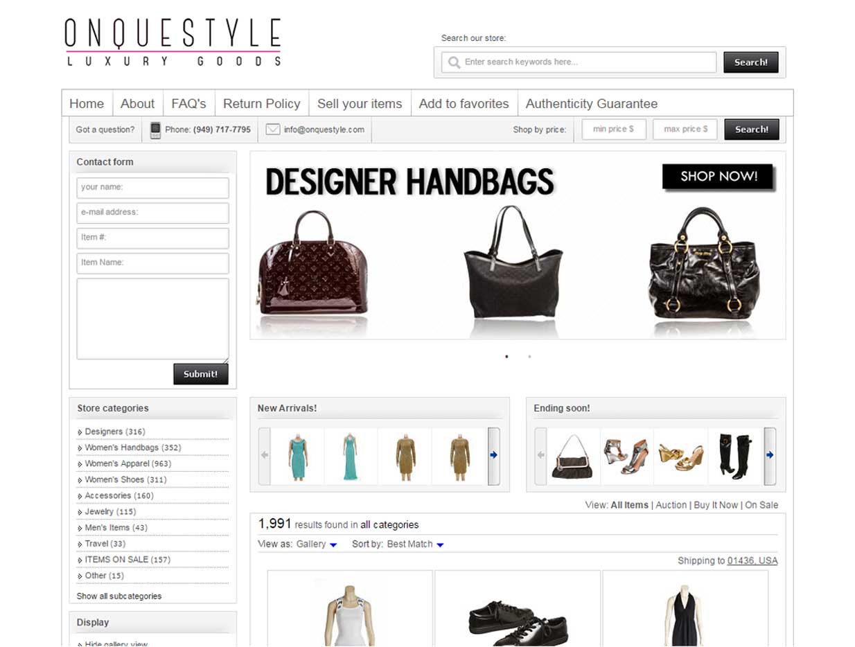 OnQueStyle eBay Store image 0